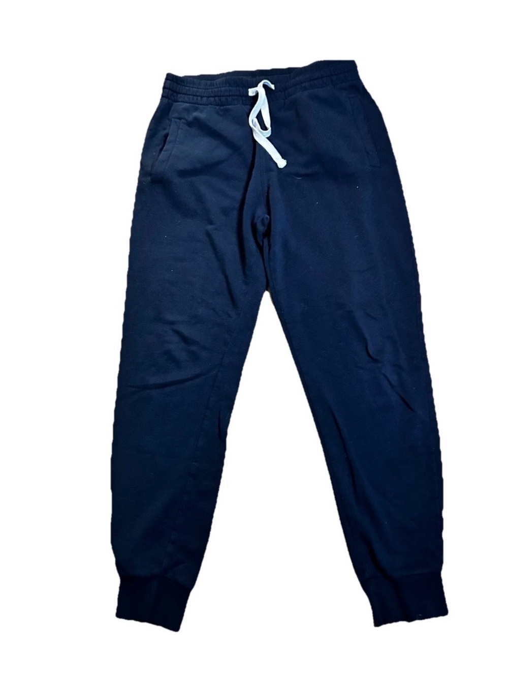 Divided cozy and warm Black sweatpants Joggers with White Drawstring